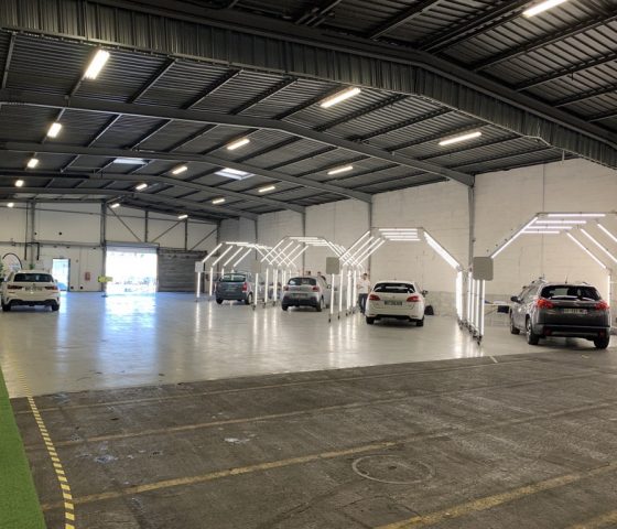 Tunnels lumineux plateforme grêle